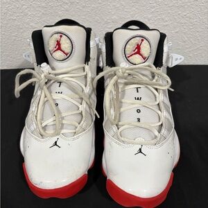 Jordan Men’s Sneakers in White and Red